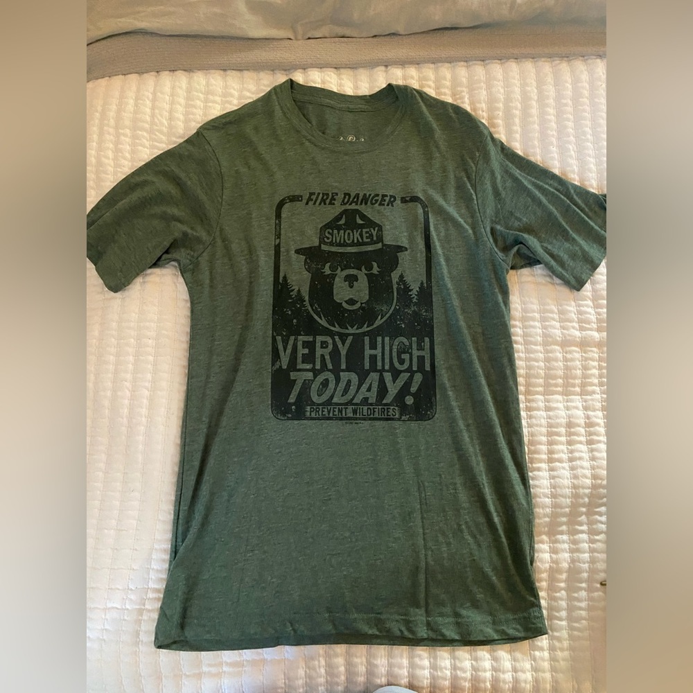 Green Smokey Bear Graphic T-Shirt